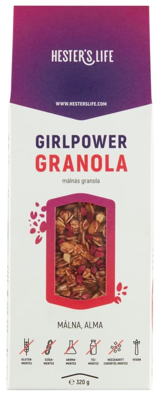 Hester's Life Girlpower Raspberry Granola