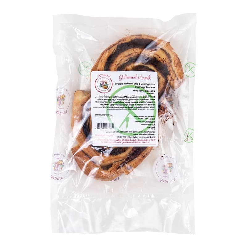 Amurex Gluten-free Pre-packaged Gluten-free Puff Pastry Cocoa Snail (2 pcs)