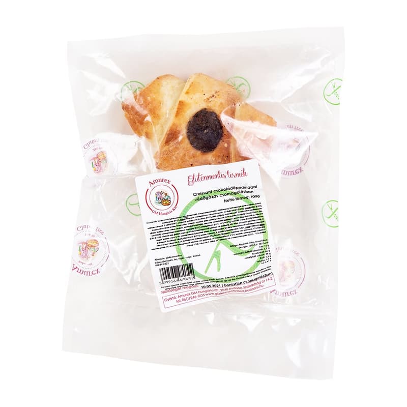 Amurex Pre-packaged Gluten-free Chocolate Pudding Croissant