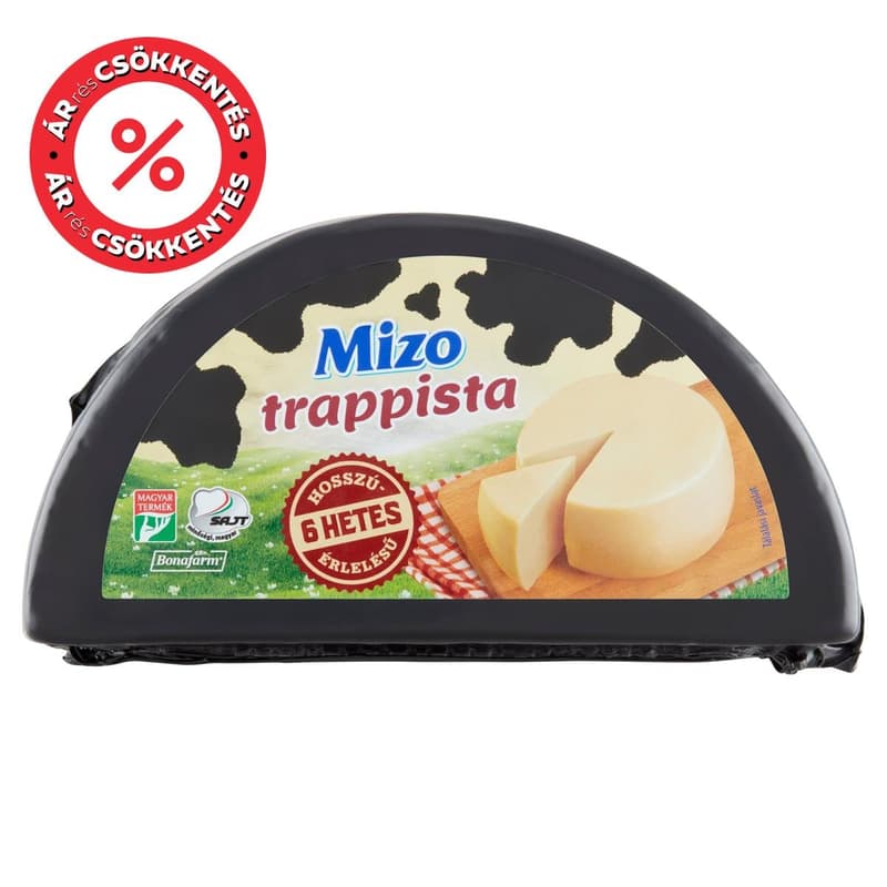 Mizo 6 hetes érlelésű trappista sajt