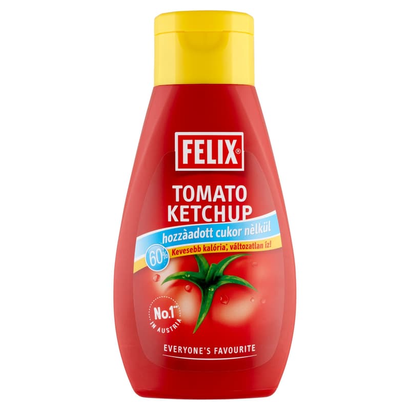 Felix Ketchup "without added sugar"