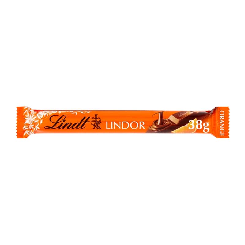 Lindt Lindor milk chocolate with soft-melting orange filling
