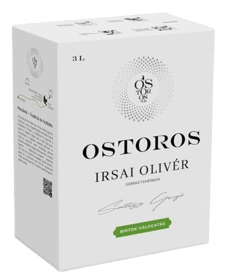 Ostorosbor Upper Hungary Irsai Olivér dry white wine 11.5%