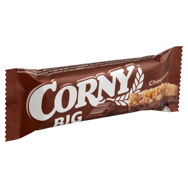 Muesli slices dipped in Corny Big milk chocolate