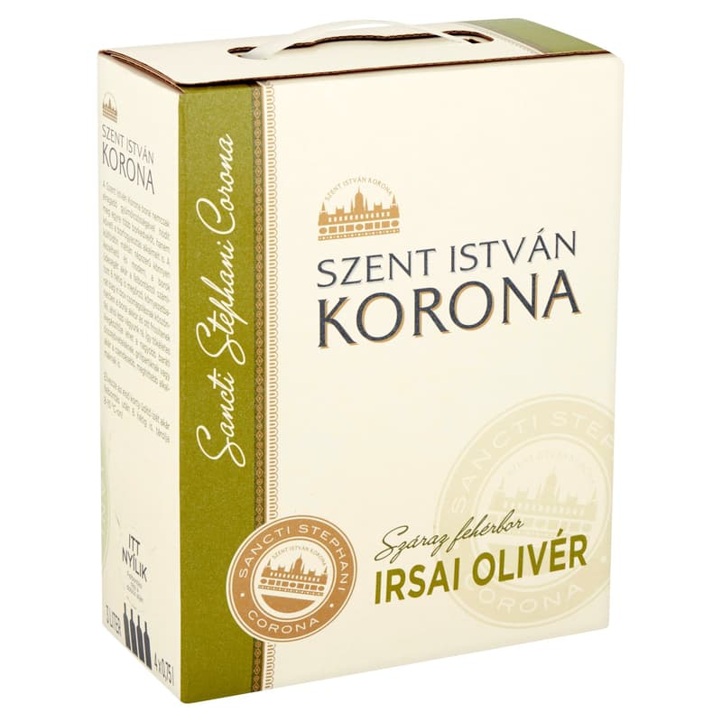 Szent István Korona Dunántúli Irsai Olivér dry Bag-in-Box white wine 11%