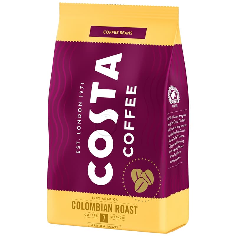 Costa Coffee Colombian Roast pörkölt szemes kávé