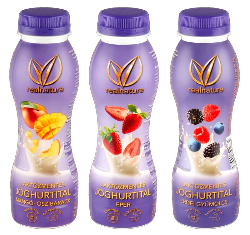 Real Nature Proxy Lactose-free Peach-Mango Yogurt Drink