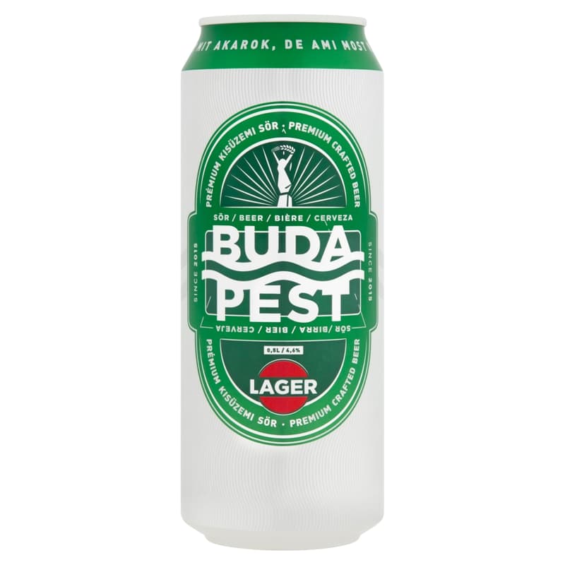 Budapest Lager prémium kisüzemi sör 4,6%