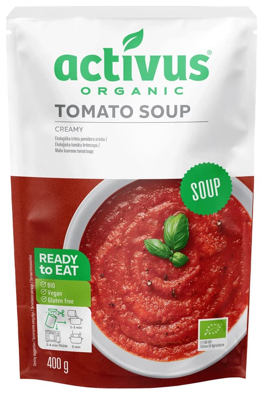 Activus Organic Vegan Tomato Cream Soup