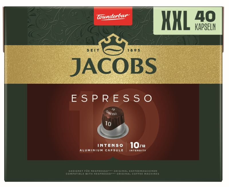 Jacobs Espresso Intenso (10) - Nespresso compatible capsules