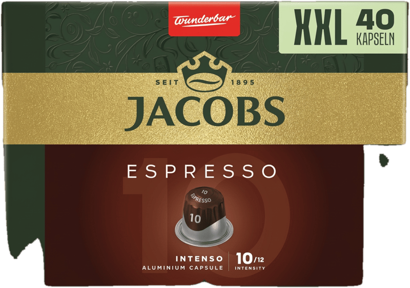 Jacobs Espresso Intenso (10) - Nespresso compatible capsules
