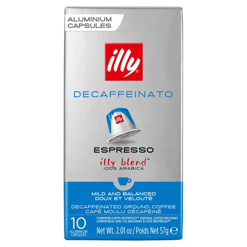 illy Decaf, Nespresso compatible decaffeinated coffee capsules