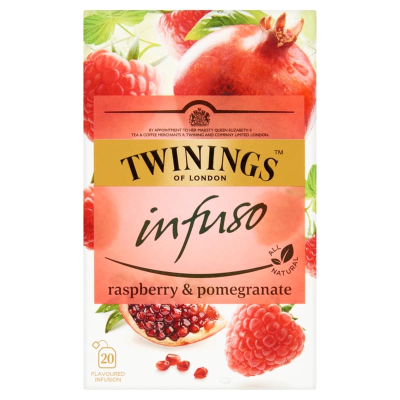 Twinings Pomegranate and raspberry flavoured herbal tea
