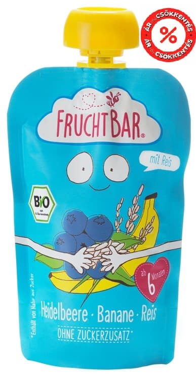 Fruchtbar BIO Áfonya-Banán-Rizs 6 hónapos kortól