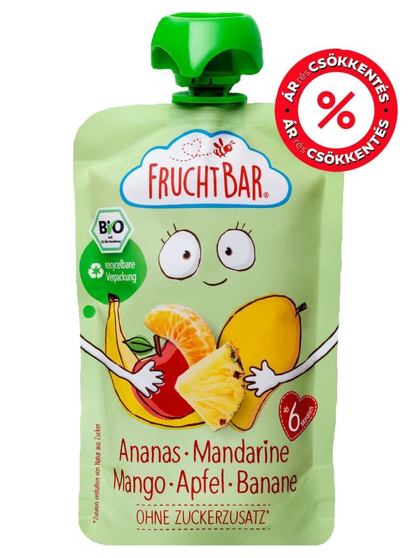 Fruchtbar BIO Ananász-Mandarin-Mangó 6 hónapos kortól