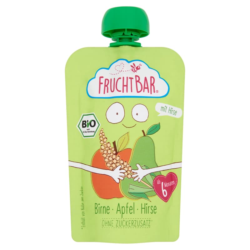Fruchtbar Organic Pear Apple Millet 6Month