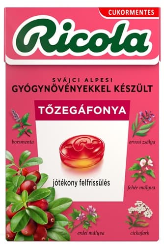 Ricola Tőzegáfonya