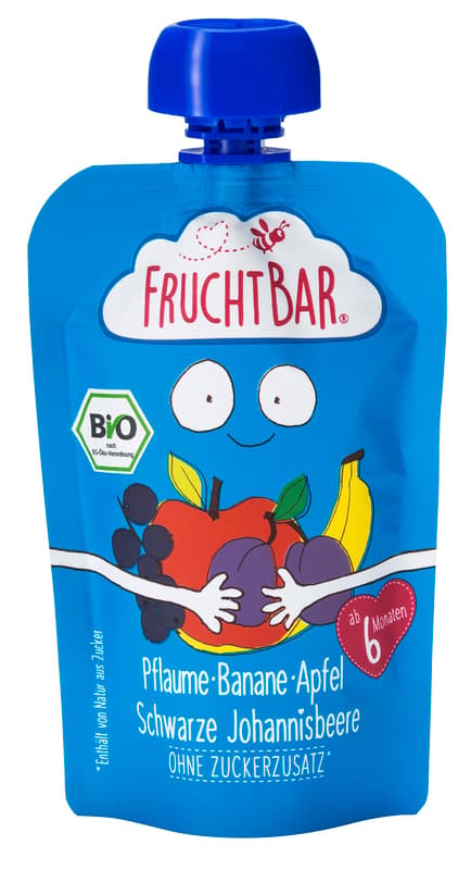 Fruchtbar Organic Plum, Banana 6Mon