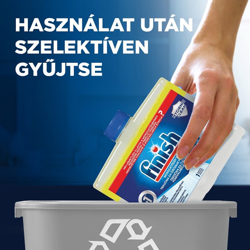 Finish mosogatógép-tisztító folyadék, Lemon 2x250ml