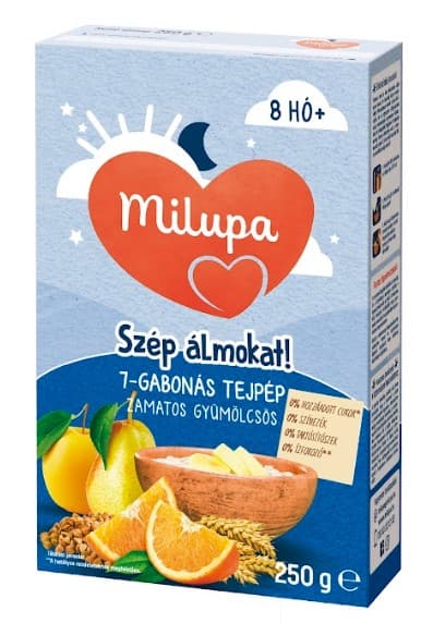 Milupa Nice dreams! Juicy fruit milk pulp with 7 types of grain 8mon+