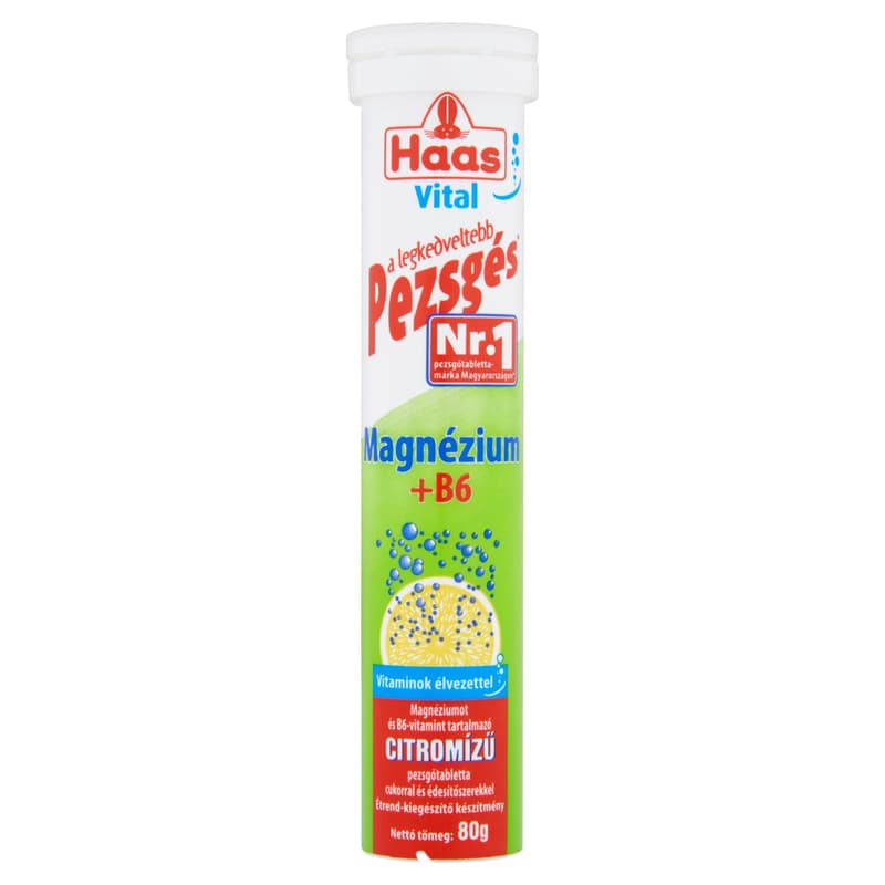 Haas Effervescent Tablet Magnesium + Vitamin B6