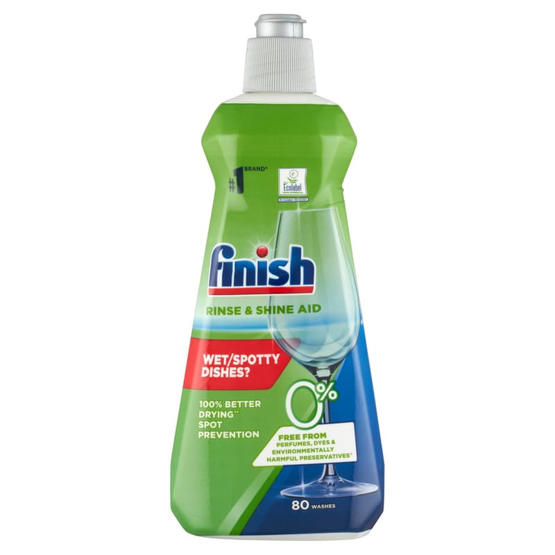 Finish All in One 0% dishwasher liquid