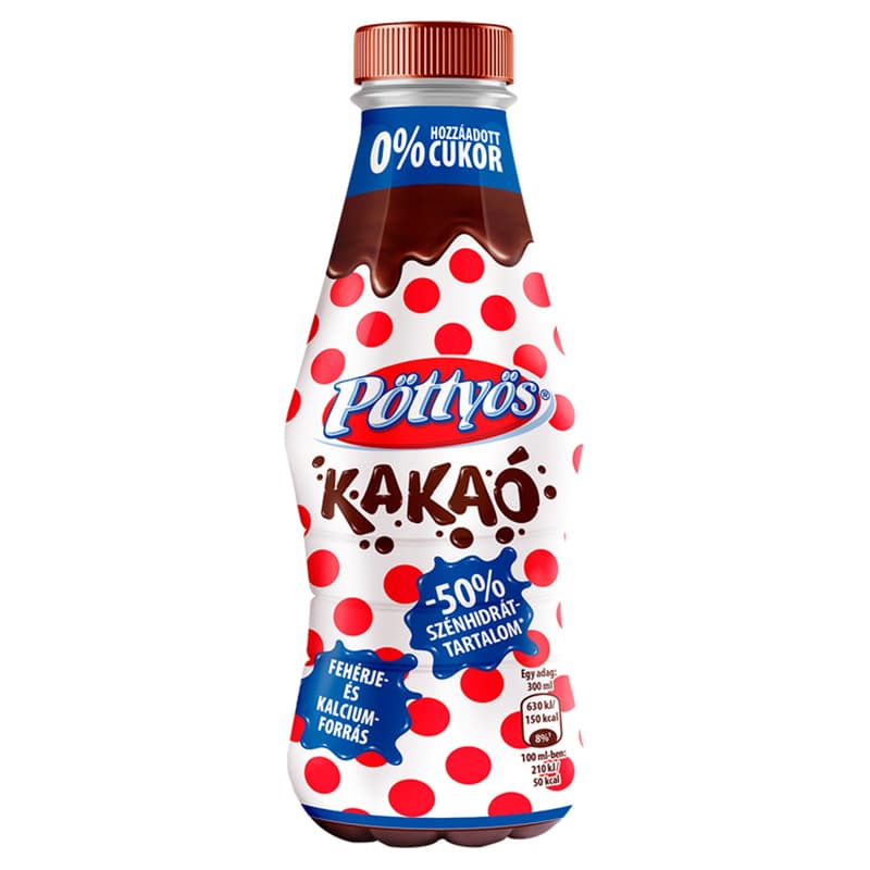 Pöttyös Cocoa Milk - Carbohydrate-reduced