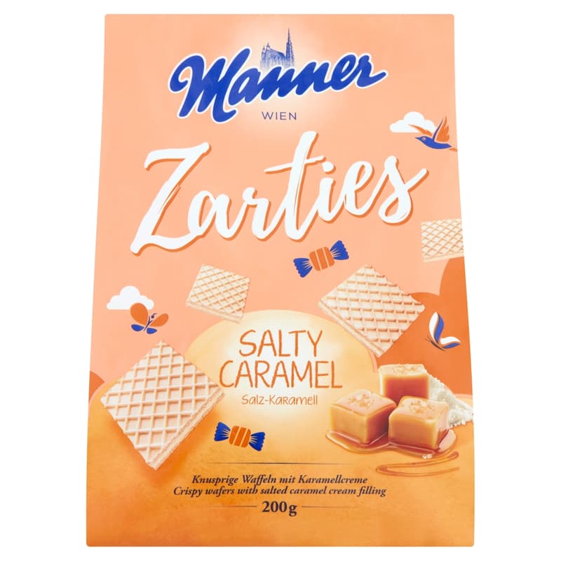 Manner Zarties wafers salted caramel