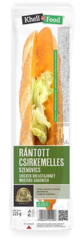 Khell-Food Breaded Chicken Breast Baguette Sandwich 