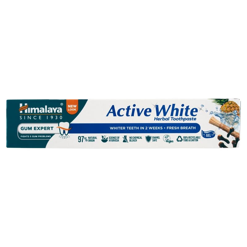 Himalaya Active White whitening and refreshing herbal toothpaste gel