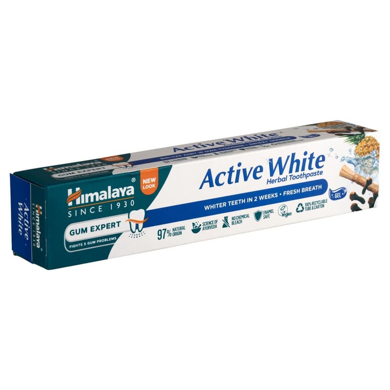 Himalaya Active White whitening and refreshing herbal toothpaste gel