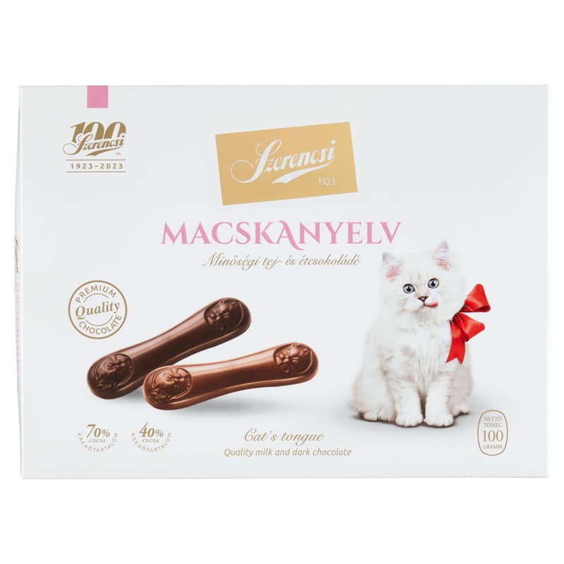 Szerencsi - Macskanyelv tej- és étcsokoládéval