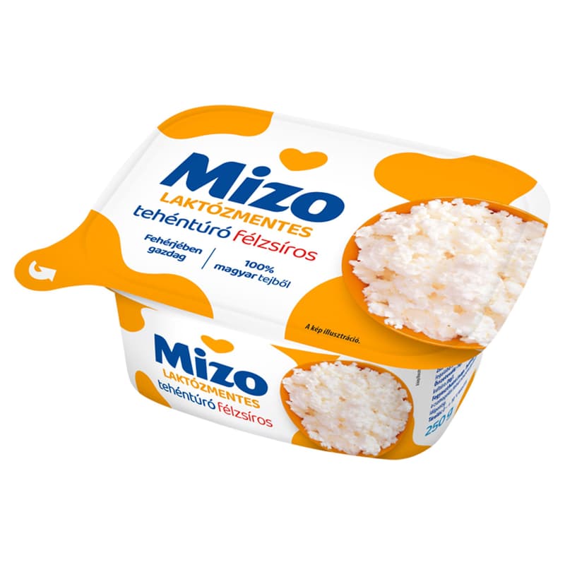 Mizo Laktózmentes félzsíros tehéntúró