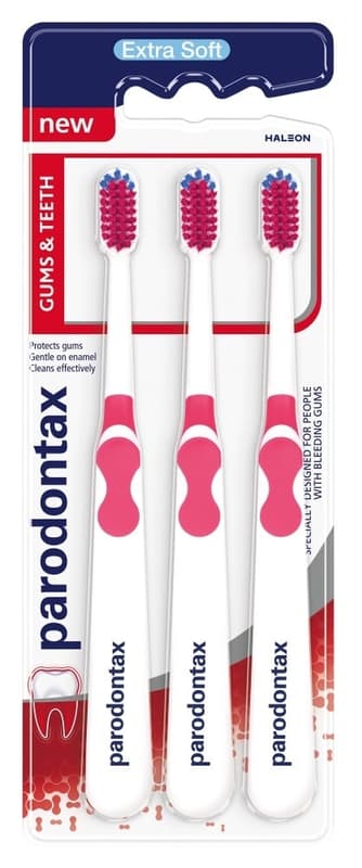 Parodontax Gum & Teeth Extra Soft Triopack toothbrush