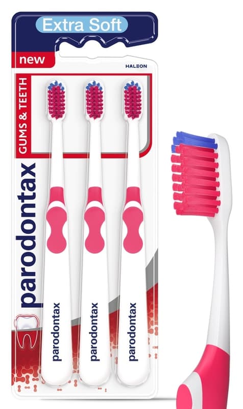 Parodontax Gum & Teeth Extra Soft Triopack toothbrush