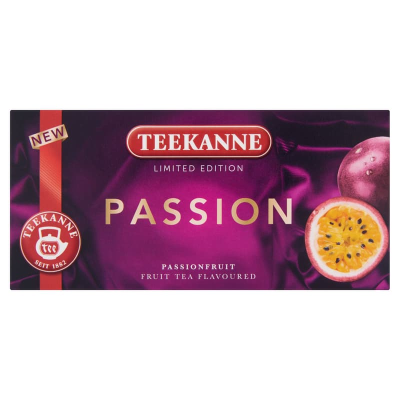 Teekanne Limited Edition Passion Passion and Peach Flavored Fruit Tea Blend 20 Filters