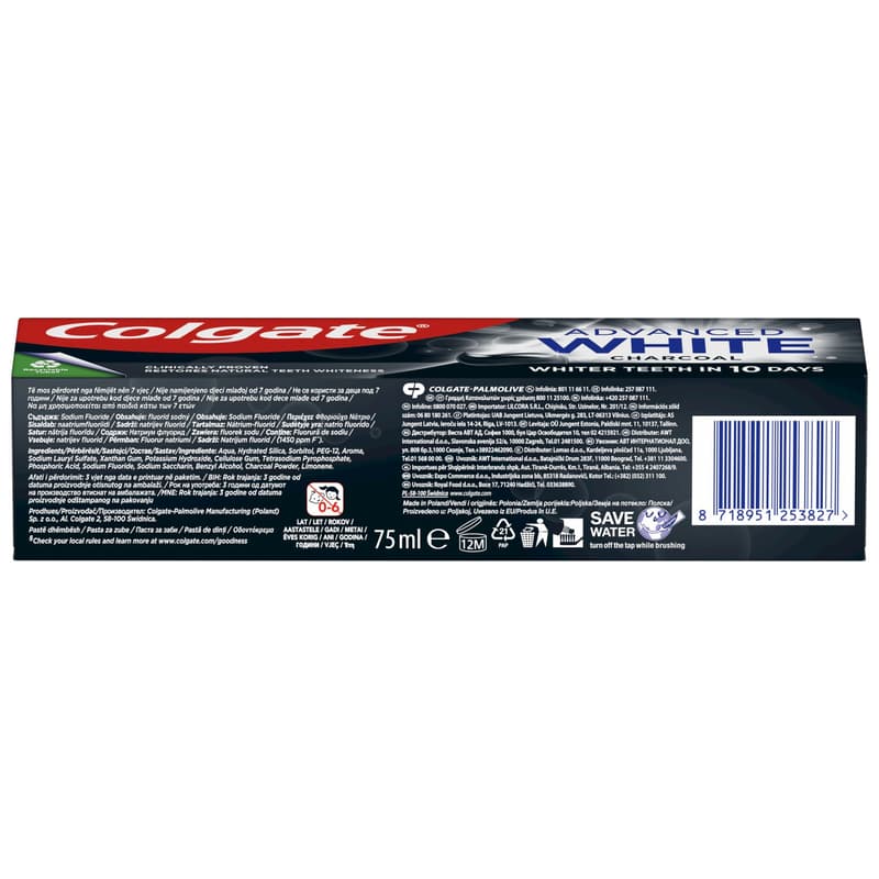 Colgate advanced whitening charcoal toothpaste