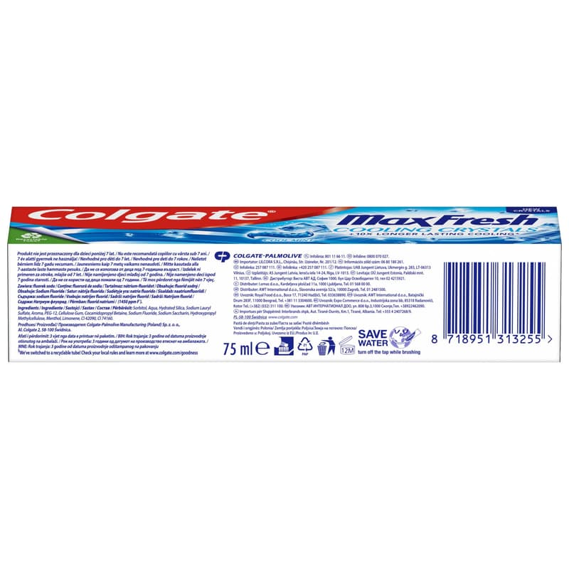 Colgate toothpaste MaxFresh cool mint