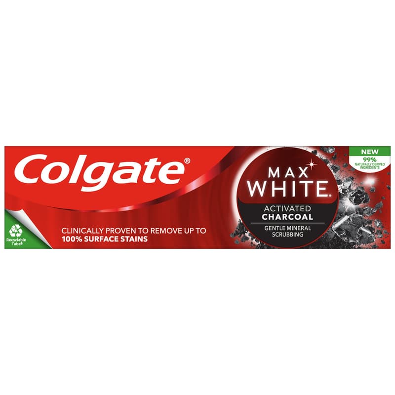 Colgate Max White Charcoal fogfehérítő fogkrém