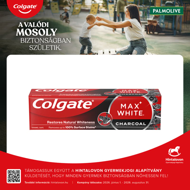 Colgate Max White Charcoal fogfehérítő fogkrém