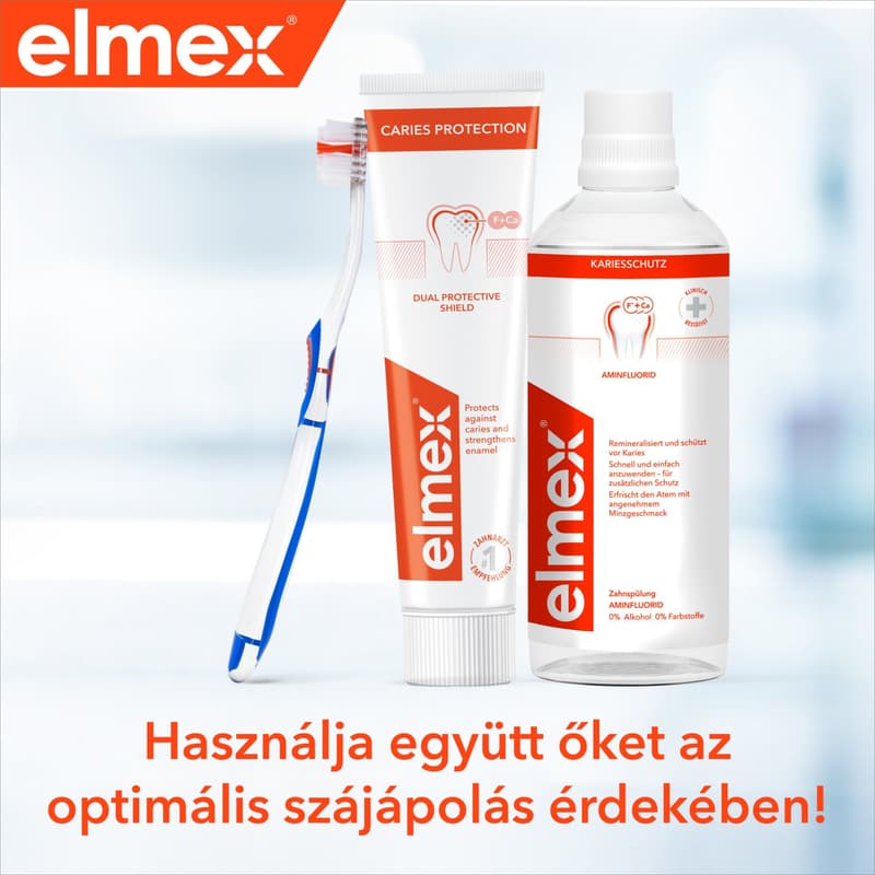 elmex Caries Protection anti-caries toothpaste with amine fluoride