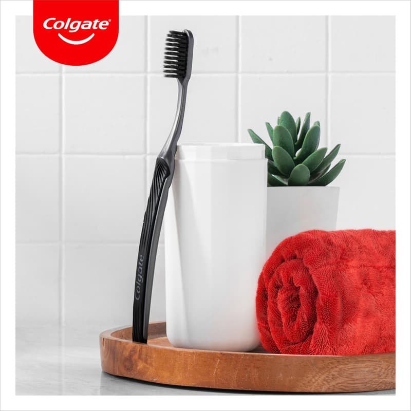 Colgate Slim Soft Charcoal soft toothbrush