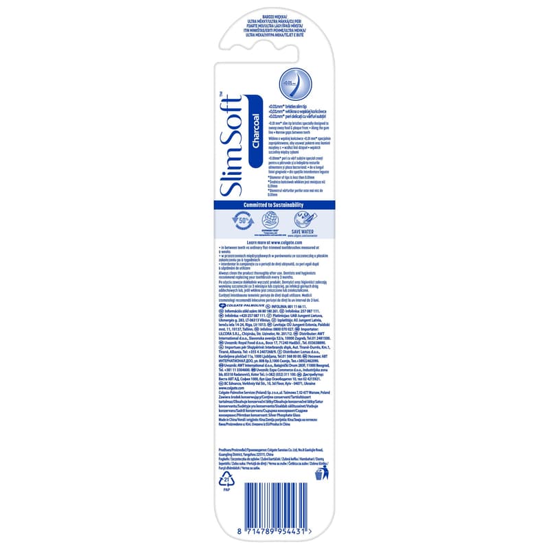 Colgate Slim Soft Charcoal soft toothbrush
