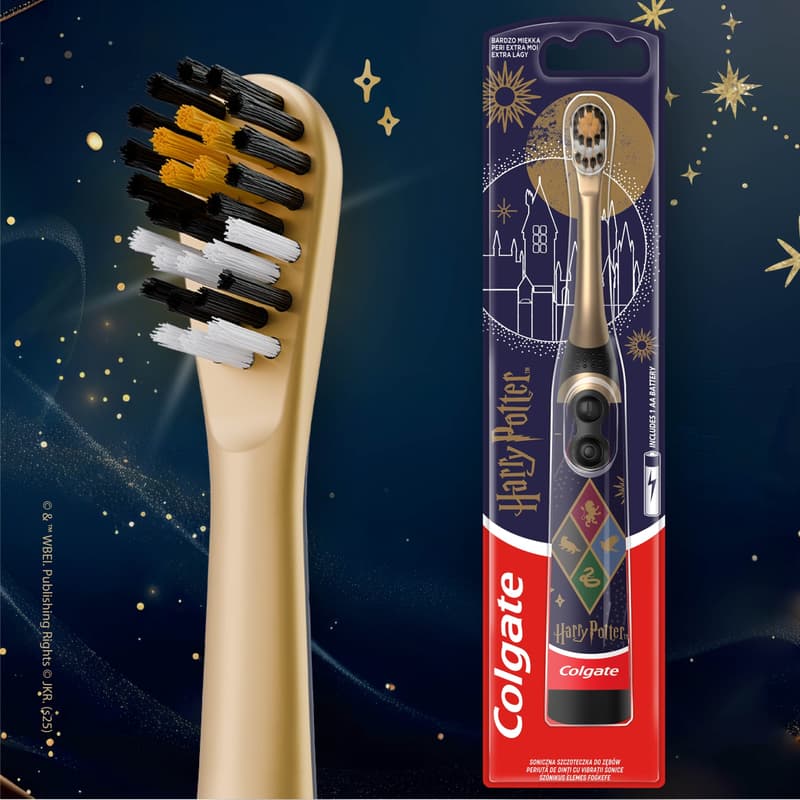 Colgate Batman electric toothbrush with extra soft bristles