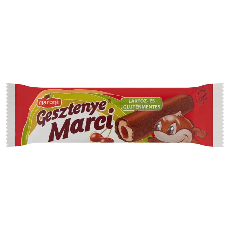 Gesztenye Marci Chestnut Roll with Homemade Sour Cherry Filling