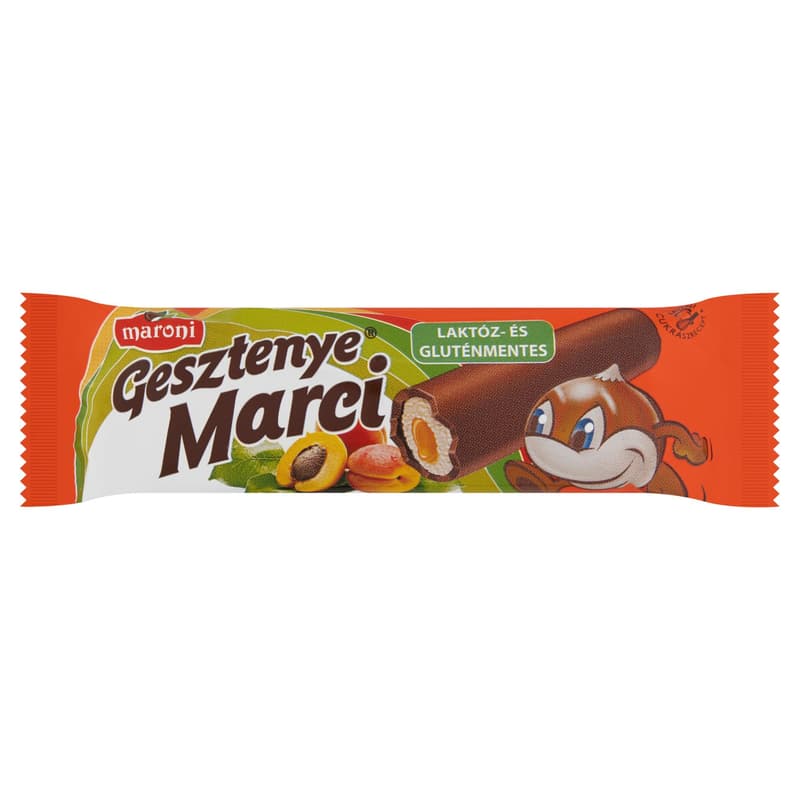 Gesztenye Marci Chestnut Roll with Homemade Apricot Jam Filling