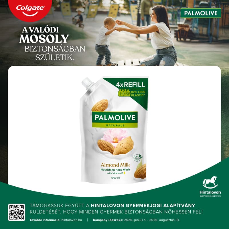 Palmolive Naturals Milk & Almond liquid soap refill