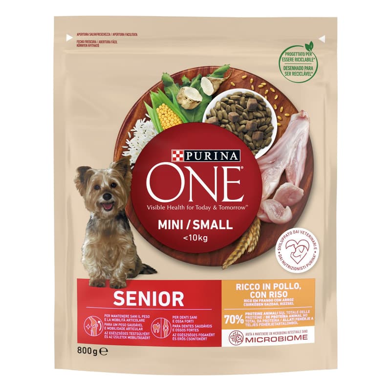 ONE MINI SENIOR Chicken-rich dry dog food