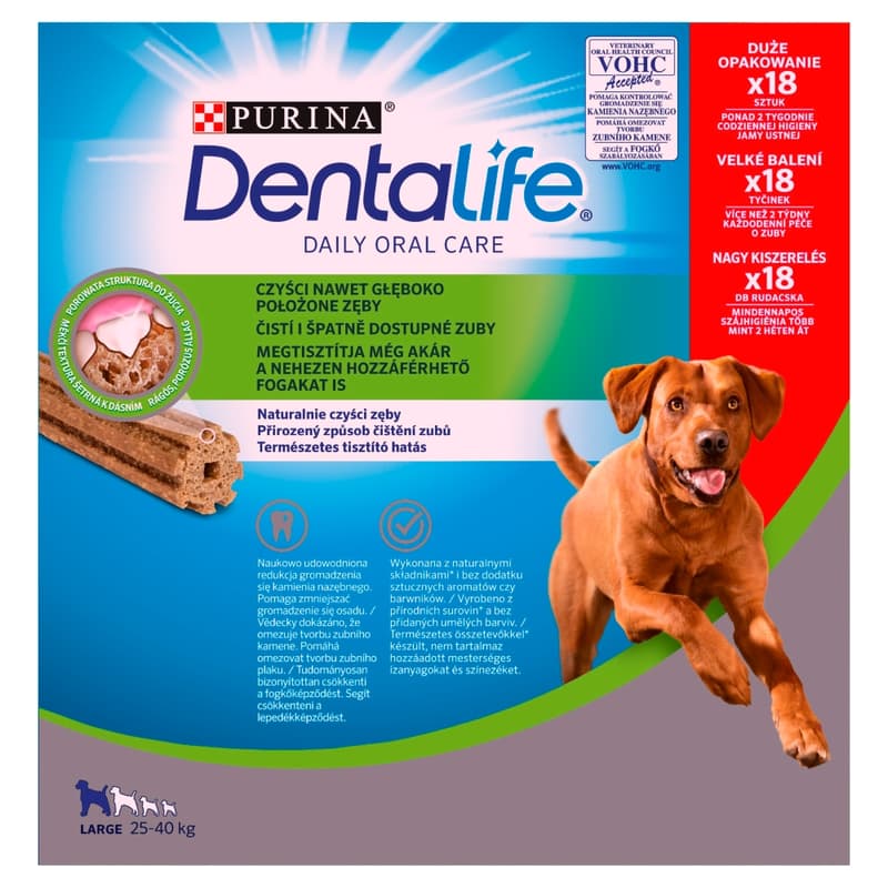 Dentalife Jutalomfalat nagytestű kutyák részére - multipack (6 x 106g)
