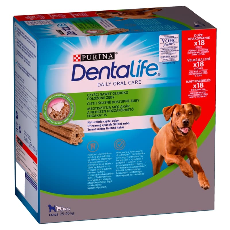 Dentalife Jutalomfalat nagytestű kutyák részére - multipack (6 x 106g)